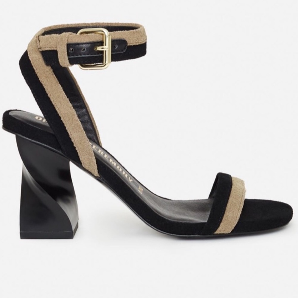 Opening Ceremony Elzpeth suede wrap sandals twist